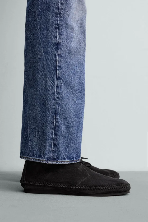 КОЖАНЫЕ ТУФЛИ-ДЕРБИ С ПОДОШВОЙ VIBRAM® AARON LEVINE X ZARA