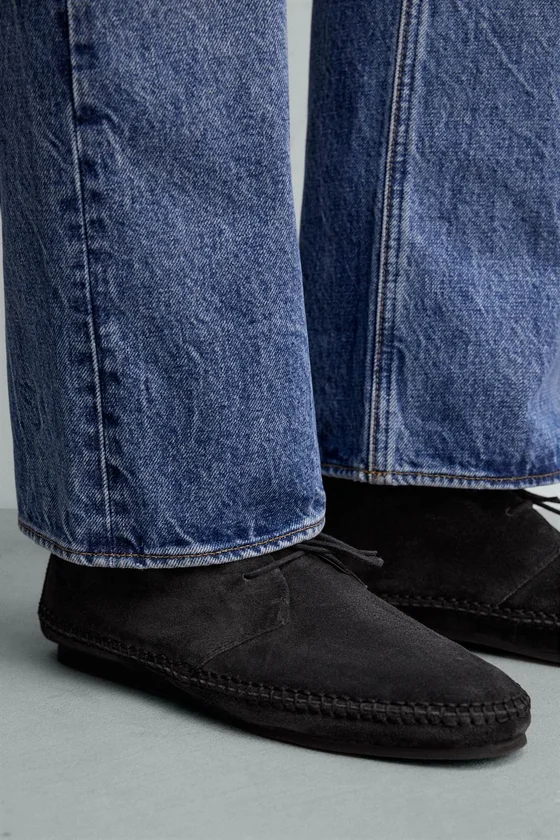 КОЖАНЫЕ ТУФЛИ-ДЕРБИ С ПОДОШВОЙ VIBRAM® AARON LEVINE X ZARA