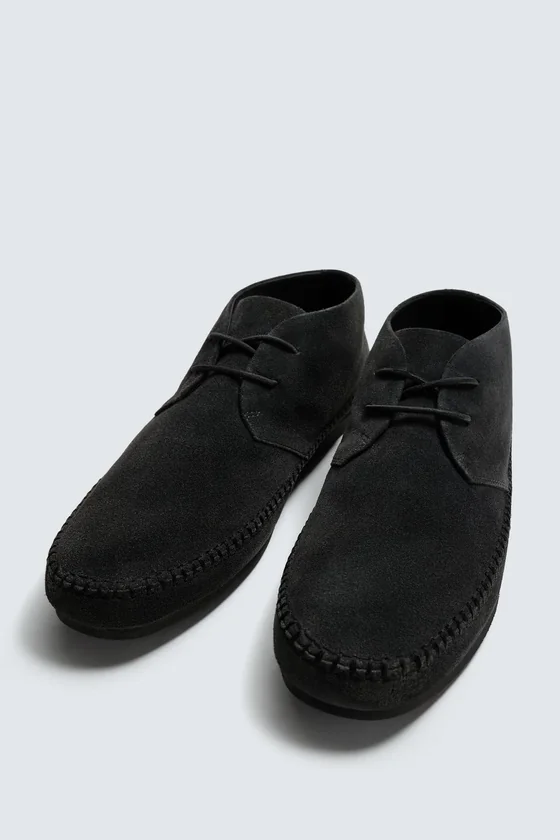 КОЖАНЫЕ ТУФЛИ-ДЕРБИ С ПОДОШВОЙ VIBRAM® AARON LEVINE X ZARA