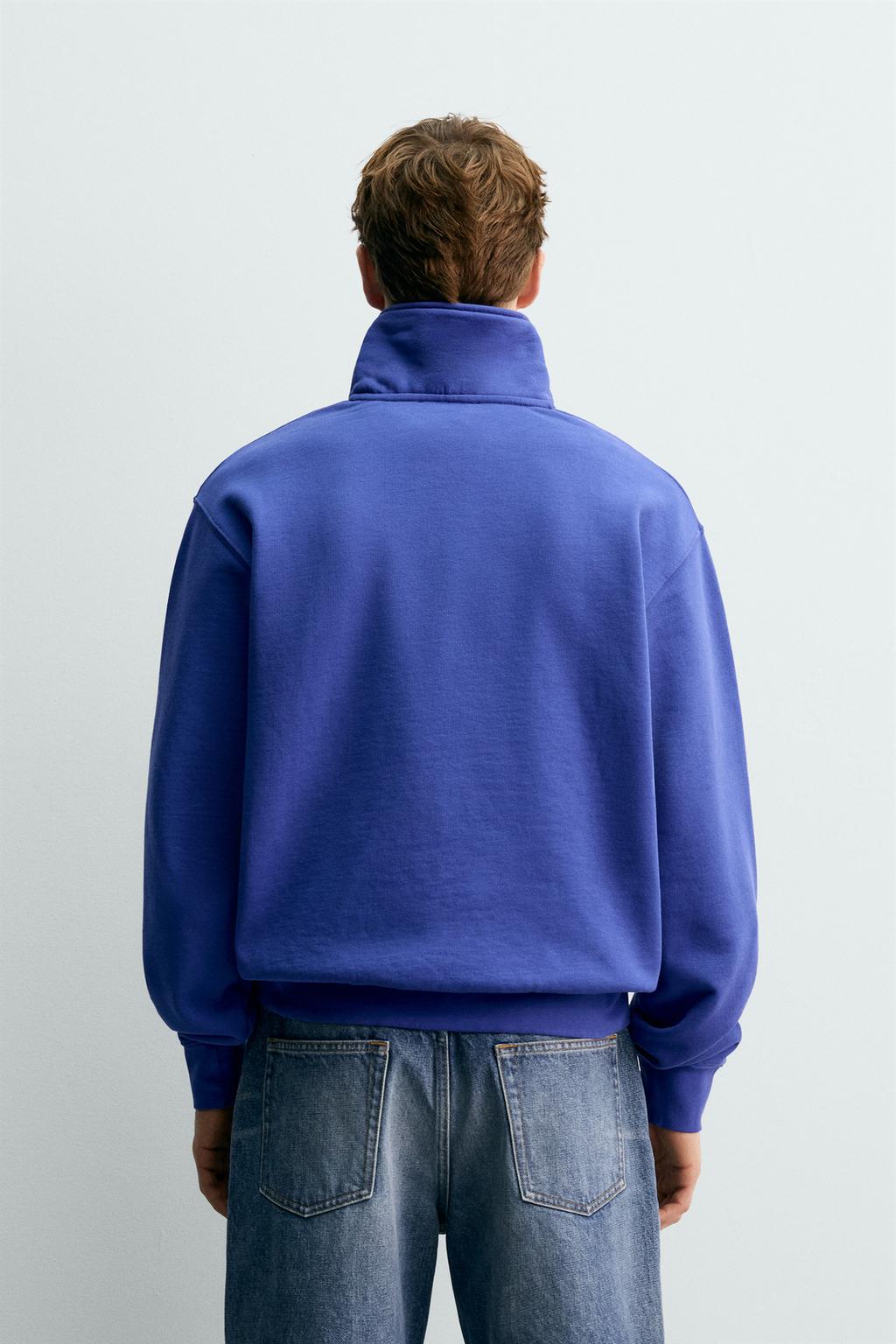 ТОЛСТОВКА С ВОРОТНИКОМ НА МОЛНИИ И ЛЕНТОЙ AARON LEVINE X ZARA