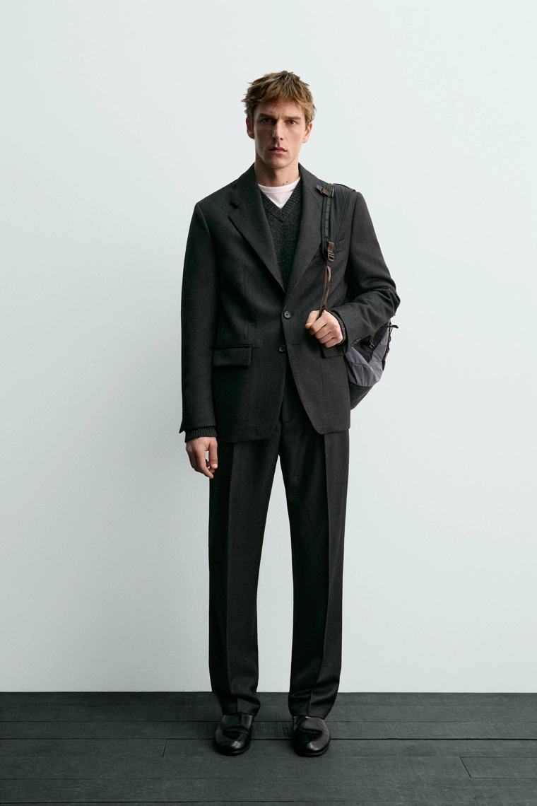 БРЮКИ ИЗ 100% ШЕРСТИ ТВИНЛ AARON LEVINE X ZARA