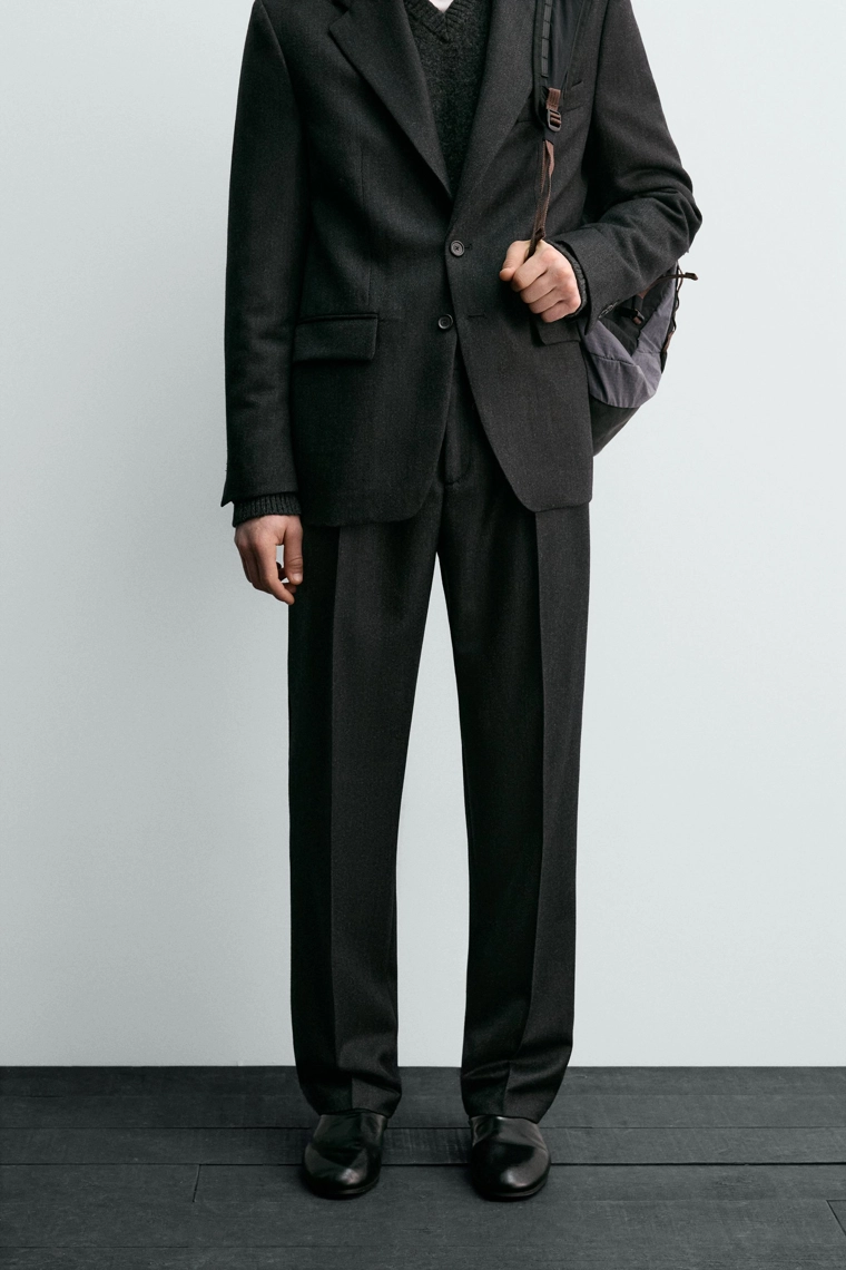 БРЮКИ ИЗ 100% ШЕРСТИ ТВИНЛ AARON LEVINE X ZARA