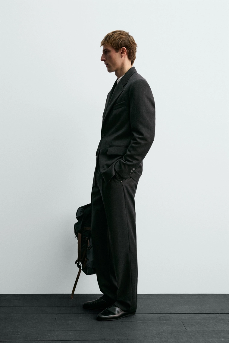 БРЮКИ ИЗ 100% ШЕРСТИ ТВИНЛ AARON LEVINE X ZARA