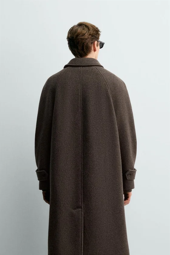 ДВУБОРТНОЕ ПАЛЬТО ИЗ СМЕСОВОЙ ШЕРСТИ MANTECO® AARON LEVINE X ZARA