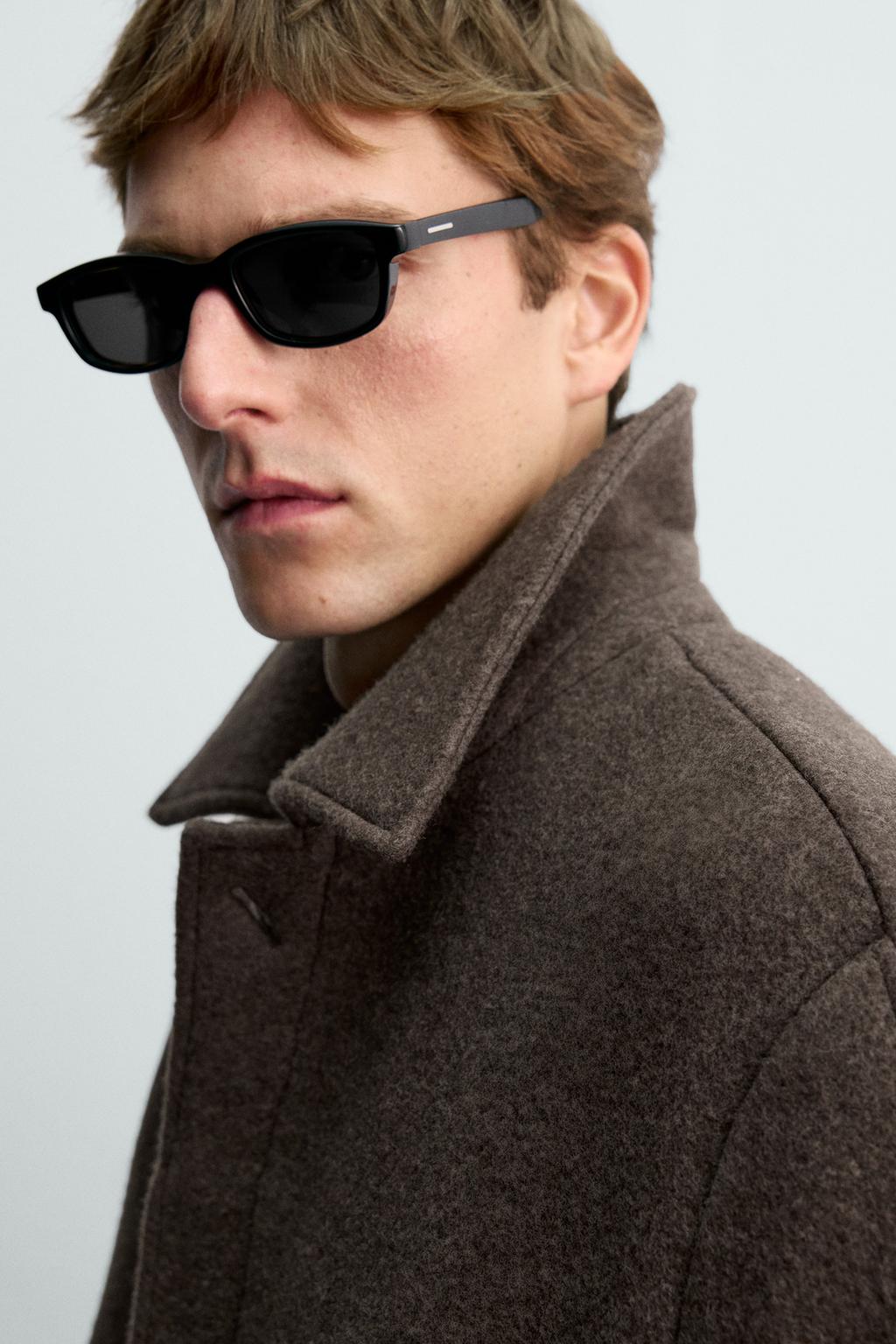 ДВУБОРТНОЕ ПАЛЬТО ИЗ СМЕСОВОЙ ШЕРСТИ MANTECO® AARON LEVINE X ZARA