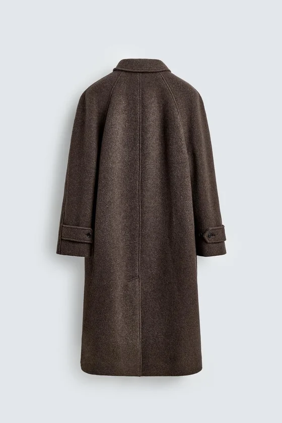 ДВУБОРТНОЕ ПАЛЬТО ИЗ СМЕСОВОЙ ШЕРСТИ MANTECO® AARON LEVINE X ZARA