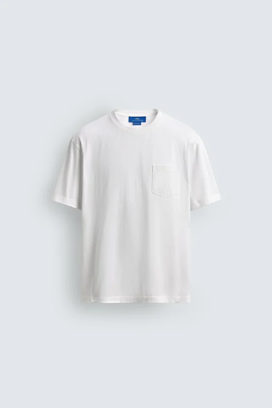 ФУТБОЛКА С КАРМАНОМ AARON LEVINE X ZARA