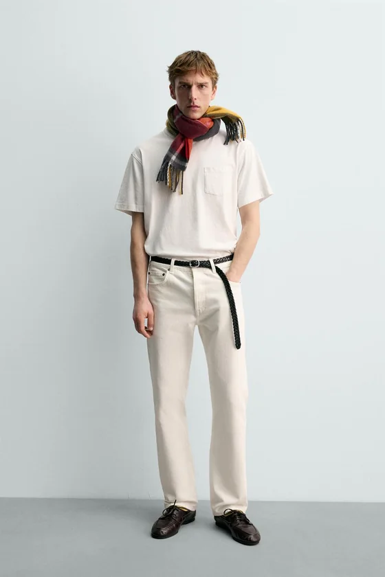 ФУТБОЛКА С КАРМАНОМ AARON LEVINE X ZARA
