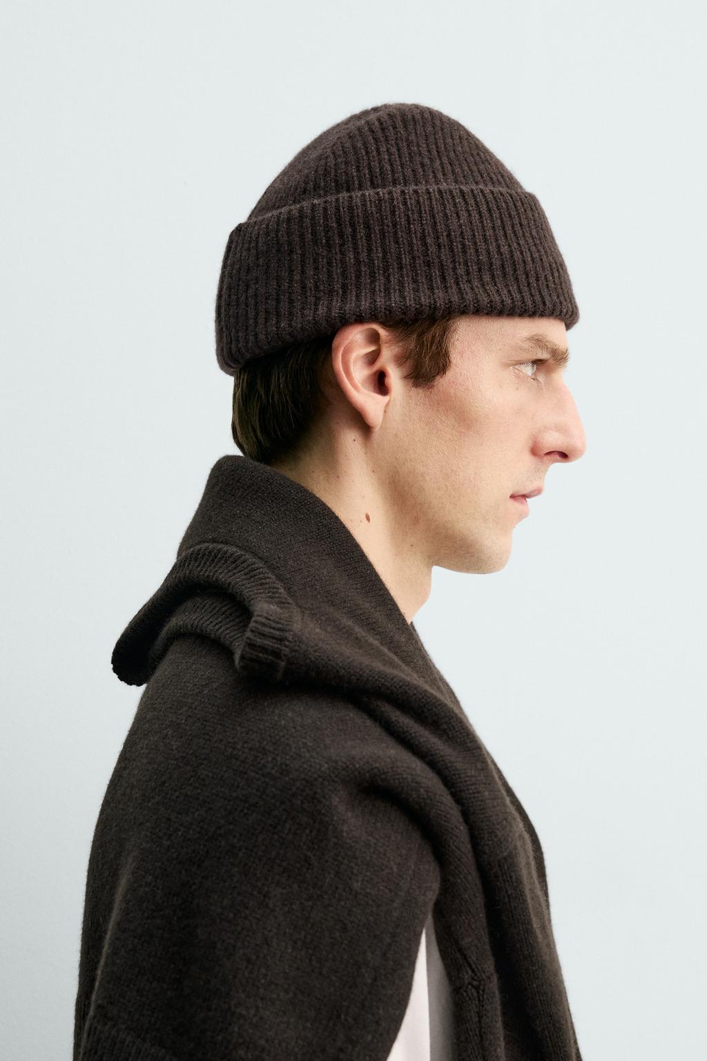 ШАПКА БИНИ ИЗ 100% КАШЕМИРА AARON LEVINE X ZARA