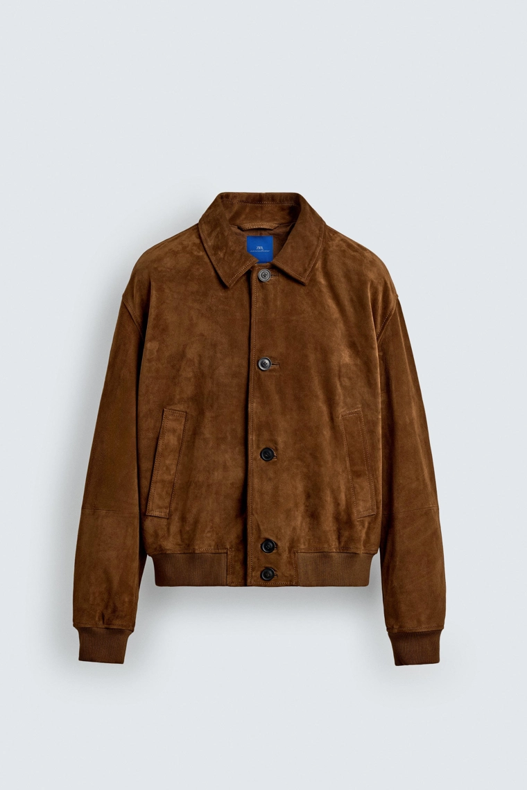 УКОРОЧЕННАЯ КУРТКА ИЗ ЗАМШИ AARON LEVINE X ZARA