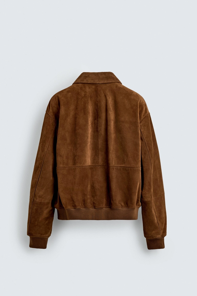 УКОРОЧЕННАЯ КУРТКА ИЗ ЗАМШИ AARON LEVINE X ZARA