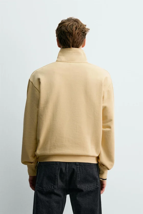 ТОЛСТОВКА С ВОРОТНИКОМ НА МОЛНИИ И ЛЕНТОЙ AARON LEVINE X ZARA