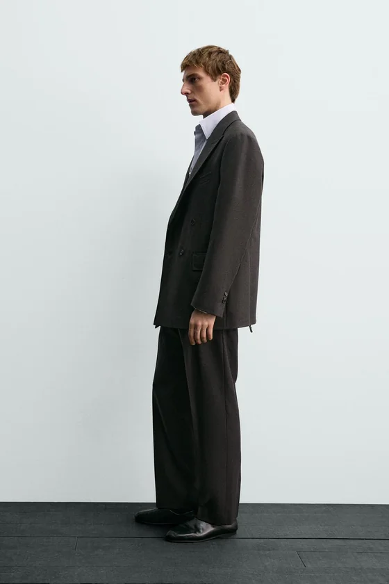 КОСТЮМНЫЕ БРЮКИ ИЗ ШЕРСТИ AARON LEVINE X ZARA