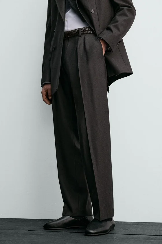 КОСТЮМНЫЕ БРЮКИ ИЗ ШЕРСТИ AARON LEVINE X ZARA