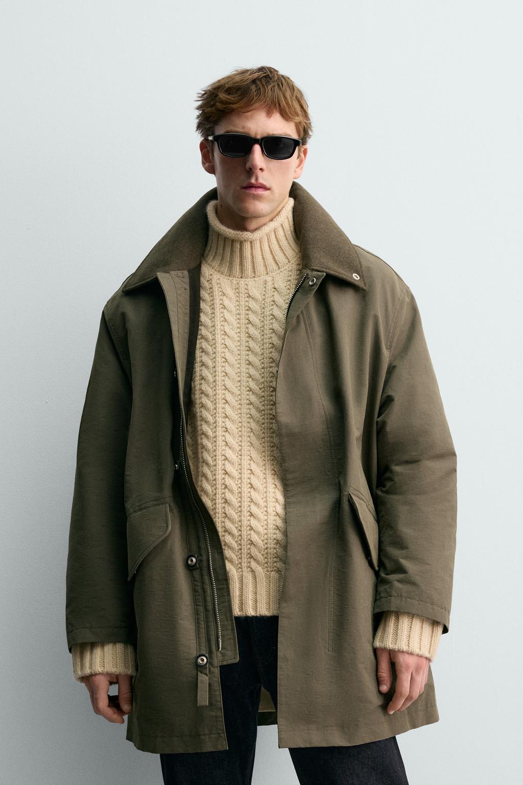 ТЕХНИЧЕСКАЯ ПАРКА С КОМБИНИРОВАННЫМ ВОРОТНИКОМ AARON LEVINE X ZARA