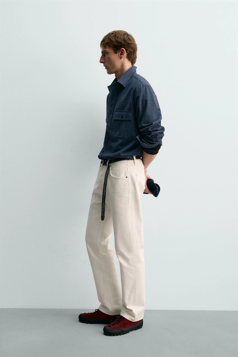 ФЛАНЕЛЕВАЯ РУБАШКА В КЛЕТКУ AARON LEVINE X ZARA