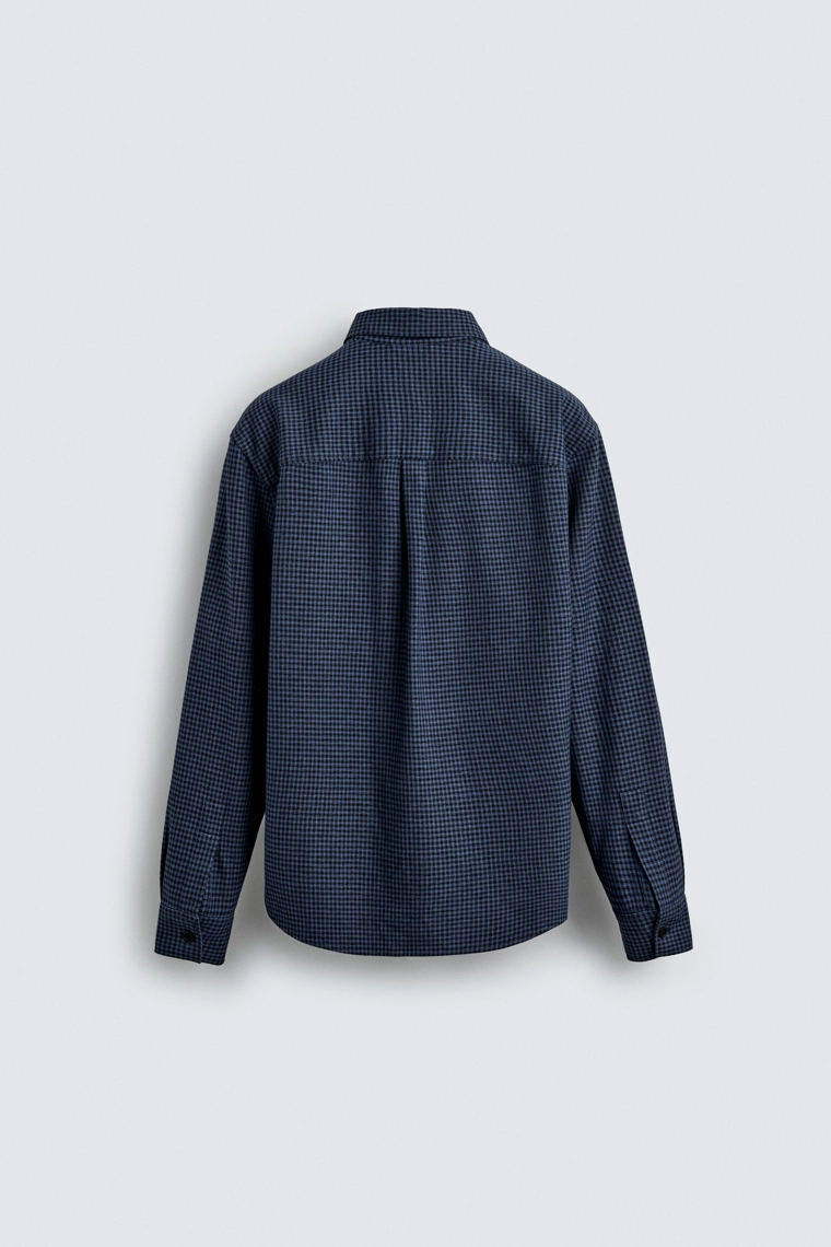 ФЛАНЕЛЕВАЯ РУБАШКА В КЛЕТКУ AARON LEVINE X ZARA