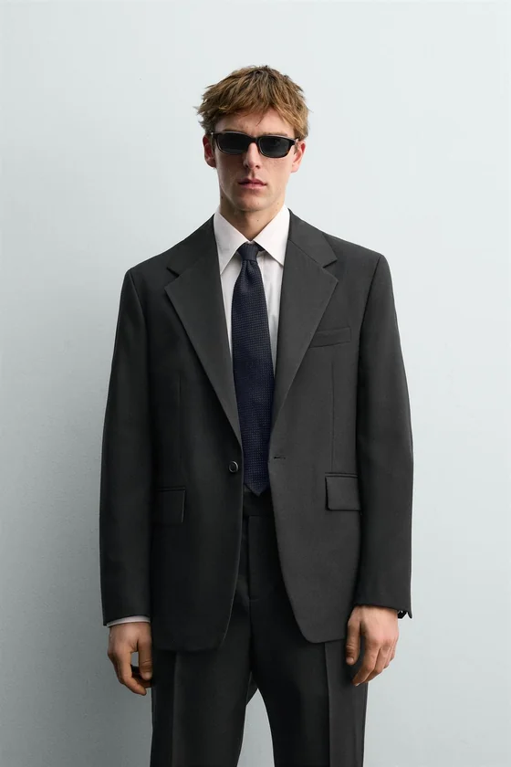 БЛЕЙЗЕР ИЗ ШЕРСТИ В СТИЛЕ СМОКИНГА — AARON LEVINE X ZARA
