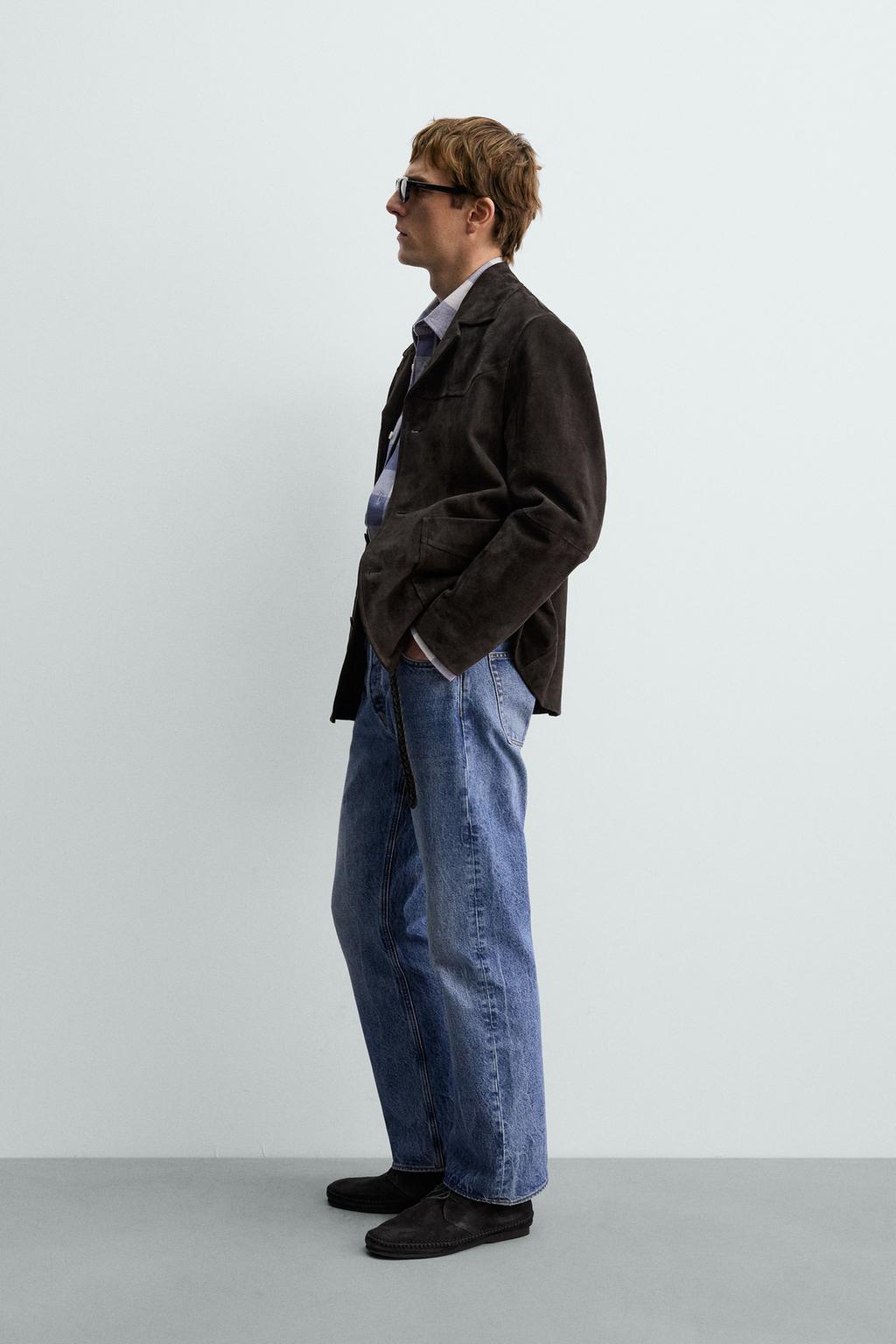 КУРТКА-РУБАШКА ИЗ ЗАМШИ AARON LEVINE X ZARA