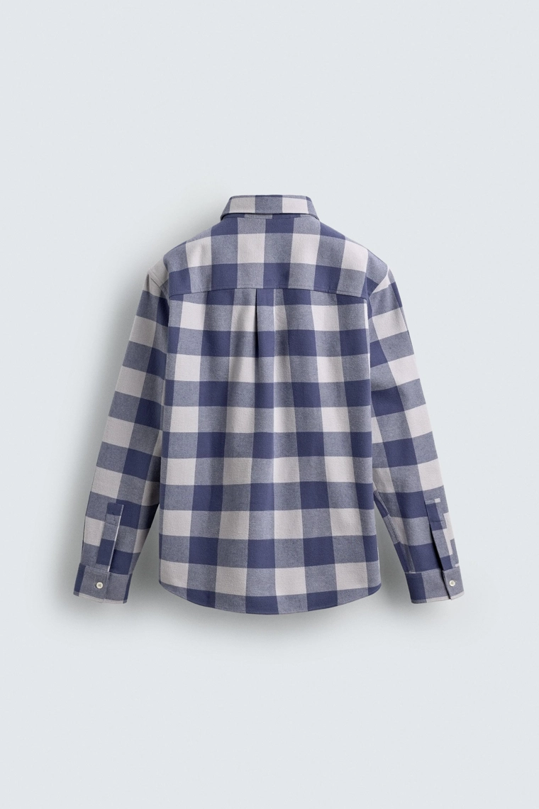 ФЛАНЕЛЕВАЯ РУБАШКА В КЛЕТКУ AARON LEVINE X ZARA