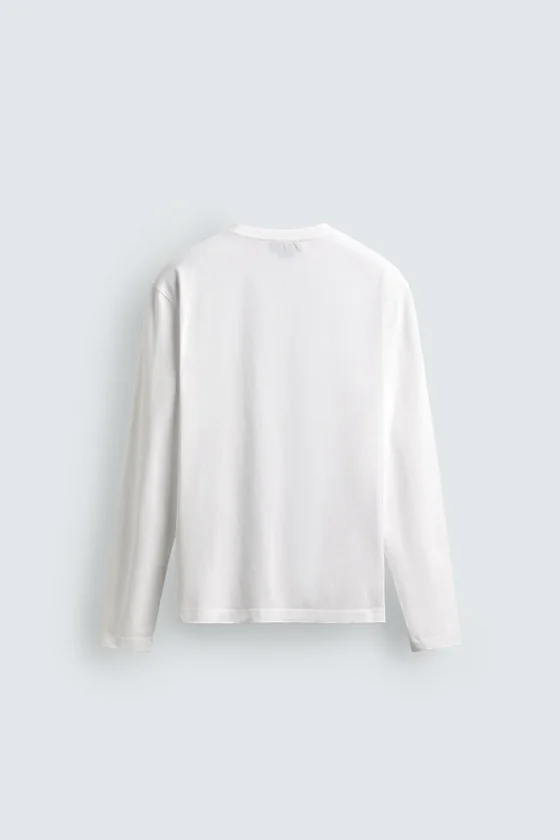 Майка с длинным рукавом и карманом aaron levine x zara