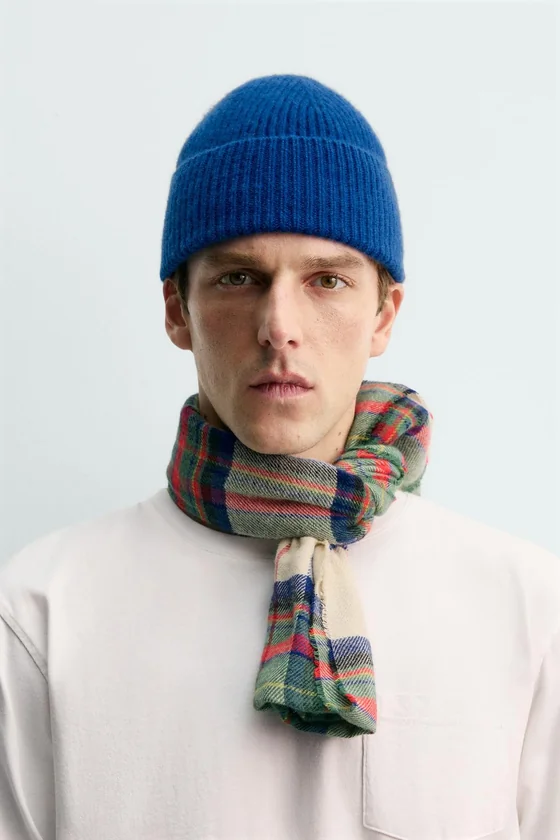 ШАПКА БИНИ ИЗ 100% КАШЕМИРА AARON LEVINE X ZARA