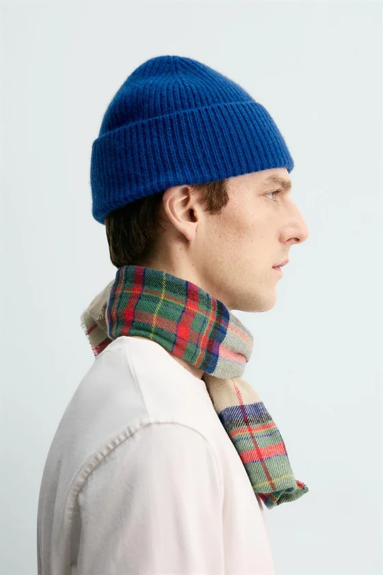 ШАПКА БИНИ ИЗ 100% КАШЕМИРА AARON LEVINE X ZARA