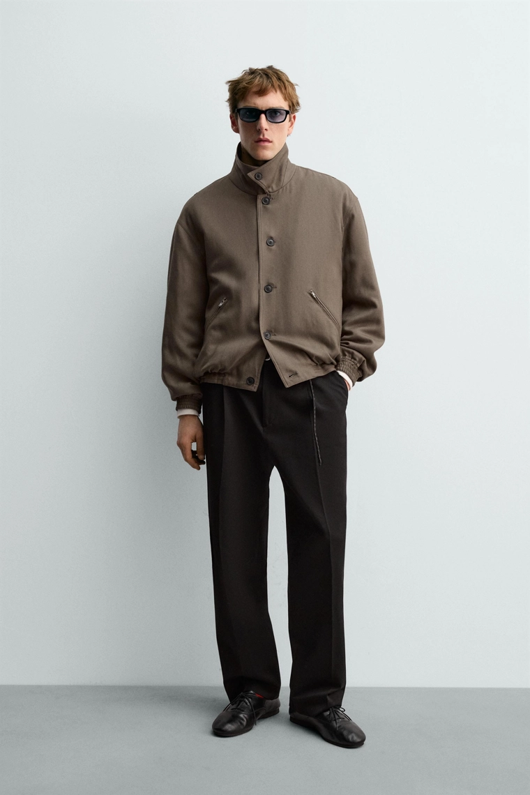СТЕГАНАЯ КУРТКА ИЗ 100% ШЕРСТИ AARON LEVINE X ZARA