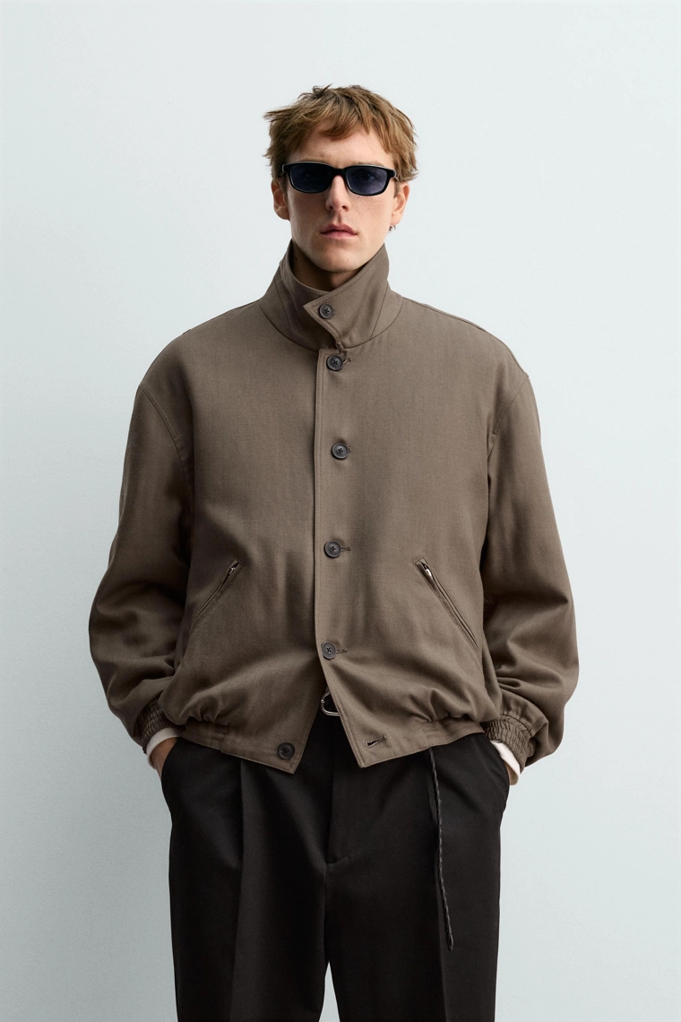 СТЕГАНАЯ КУРТКА ИЗ 100% ШЕРСТИ AARON LEVINE X ZARA