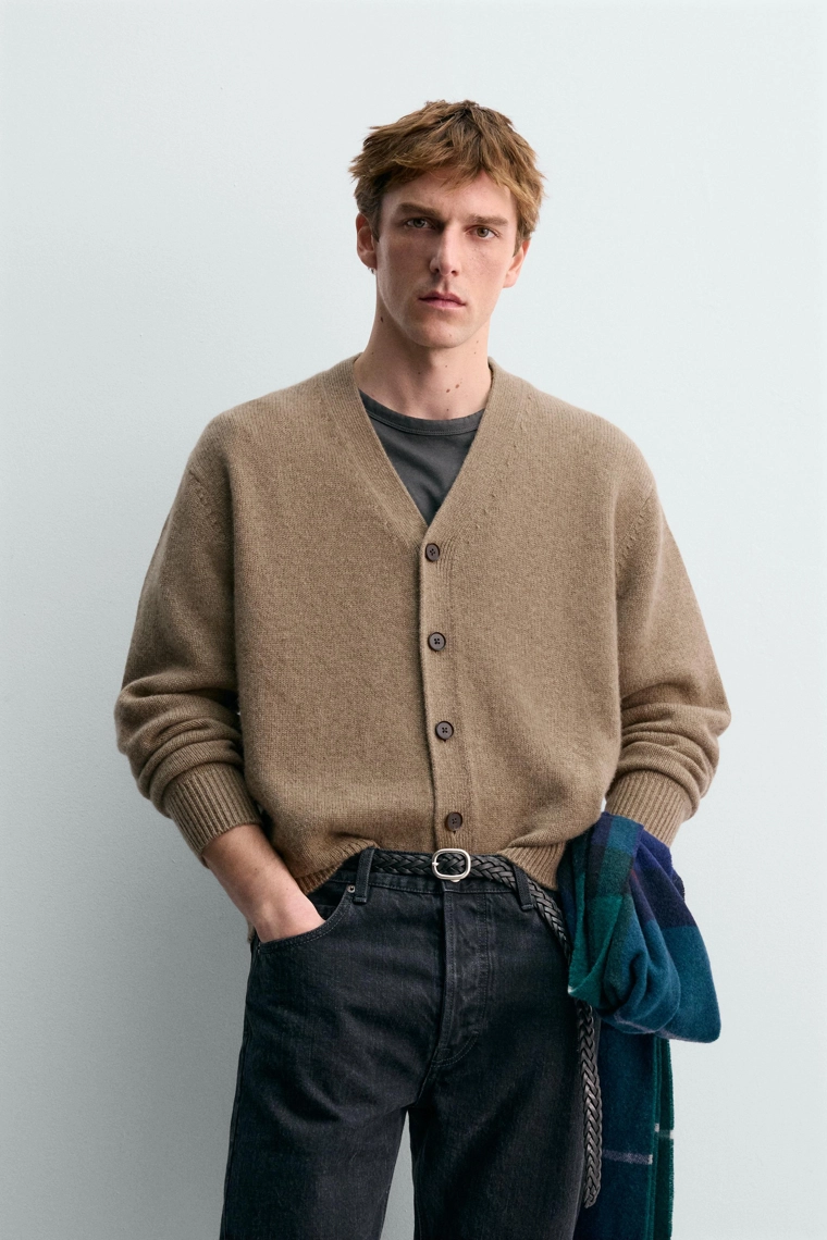 КАРДИГАН ИЗ ШЕРСТИ И КАШЕМИРА AARON LEVINE X ZARA