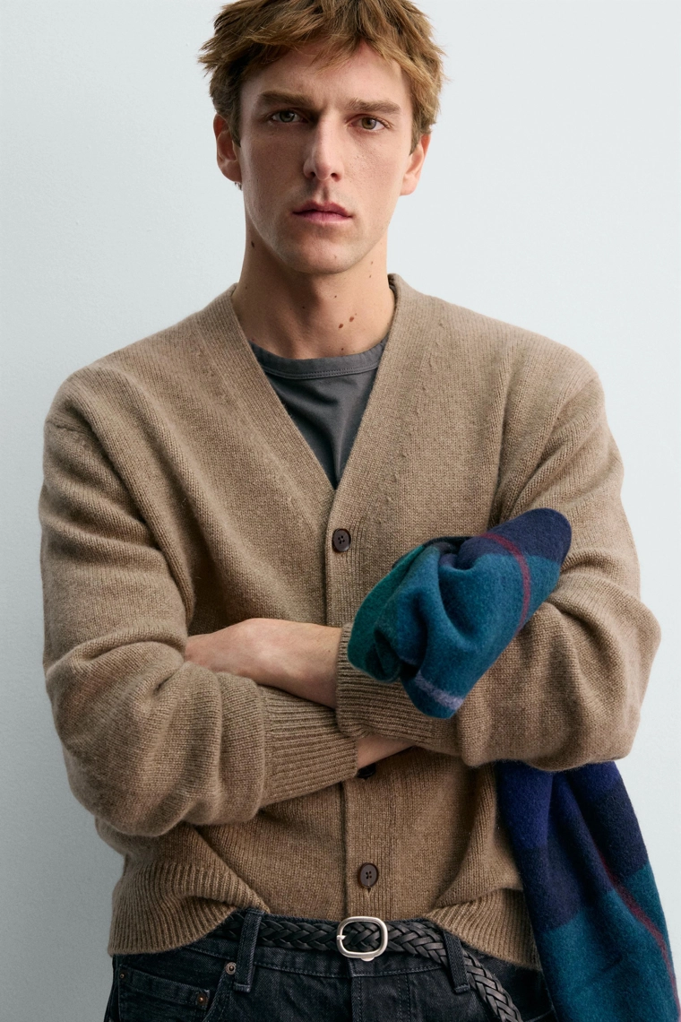 КАРДИГАН ИЗ ШЕРСТИ И КАШЕМИРА AARON LEVINE X ZARA