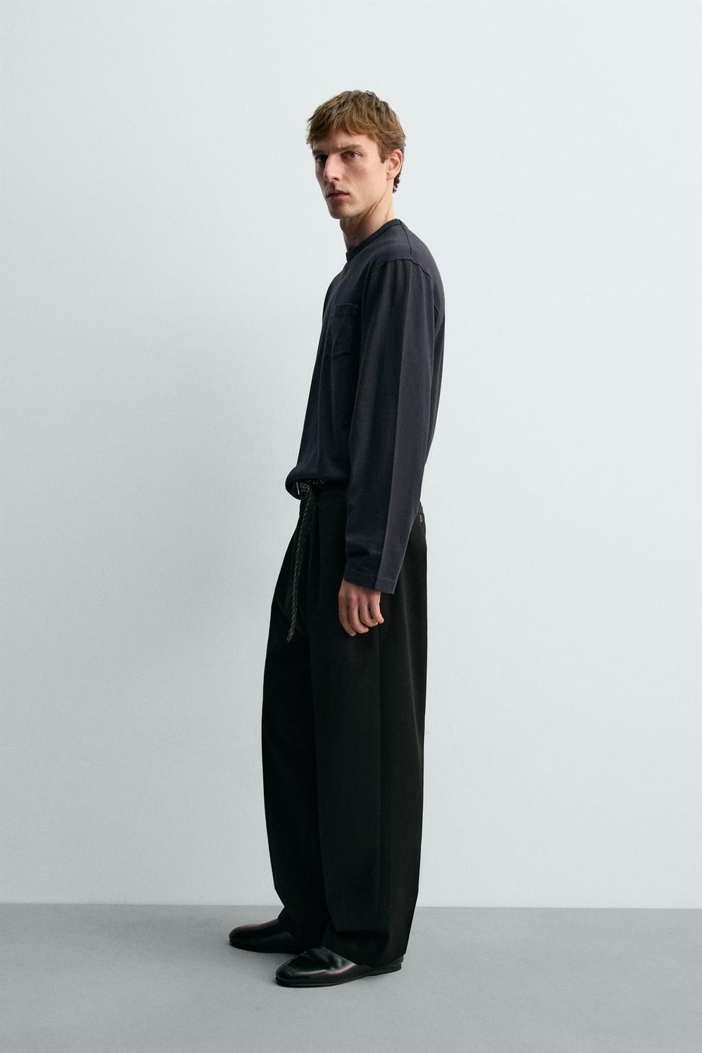 ФУТБОЛКА С ДЛИННЫМИ РУКАВАМИ И НАГРУДНЫМ КАРМАНОМ AARON LEVINE X ZARA