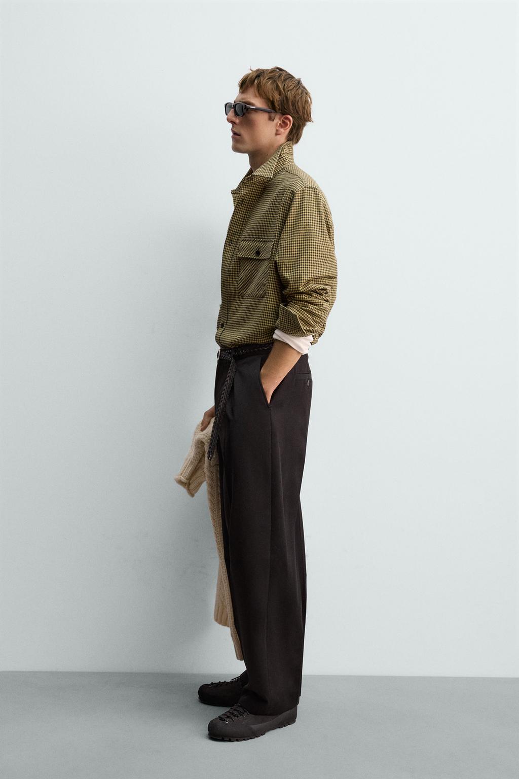 ФЛАНЕЛЕВАЯ РУБАШКА В КЛЕТКУ AARON LEVINE X ZARA