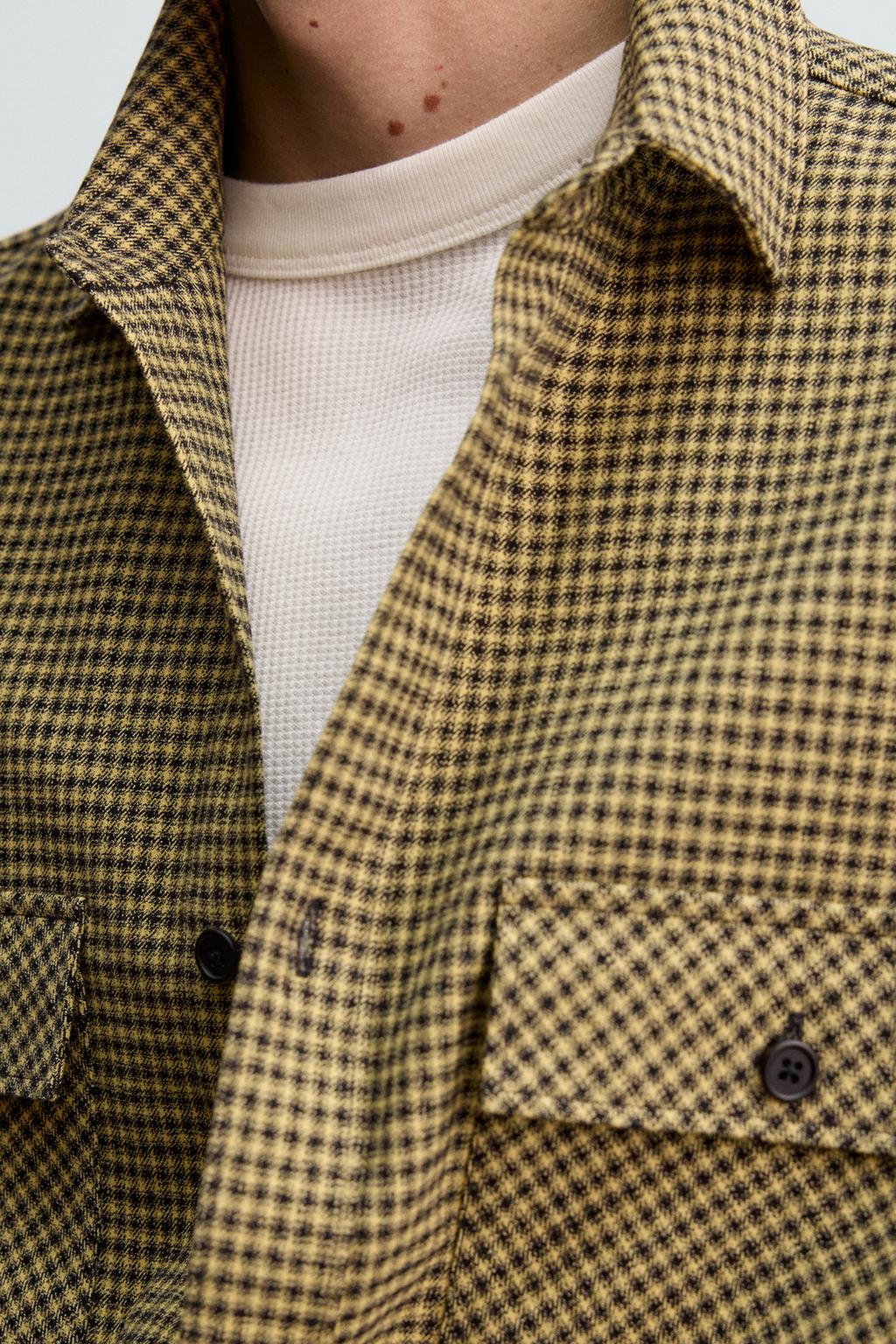 ФЛАНЕЛЕВАЯ РУБАШКА В КЛЕТКУ AARON LEVINE X ZARA