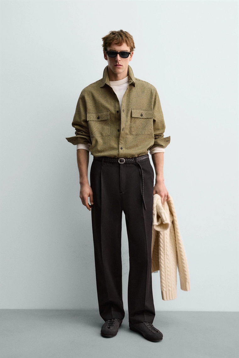 ФЛАНЕЛЕВАЯ РУБАШКА В КЛЕТКУ AARON LEVINE X ZARA