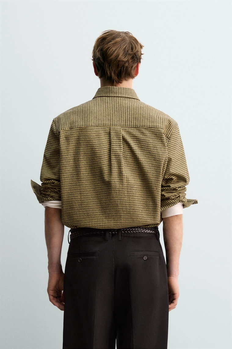 ФЛАНЕЛЕВАЯ РУБАШКА В КЛЕТКУ AARON LEVINE X ZARA