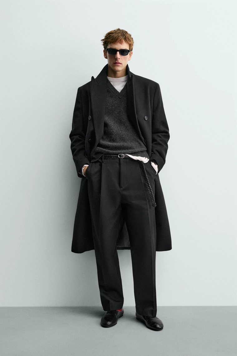 БРЮКИ RELAXED FIT СО СКЛАДКАМИ AARON LEVINE X ZARA