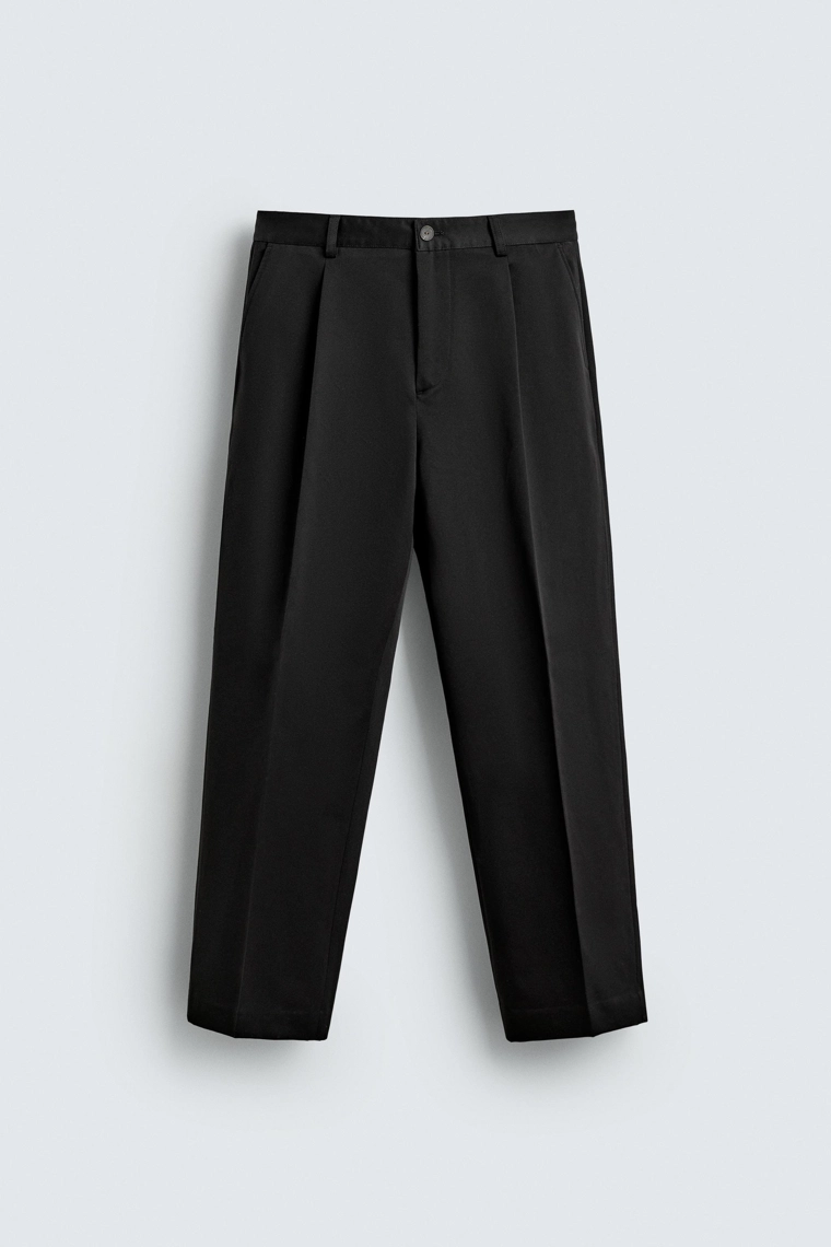 БРЮКИ RELAXED FIT СО СКЛАДКАМИ AARON LEVINE X ZARA