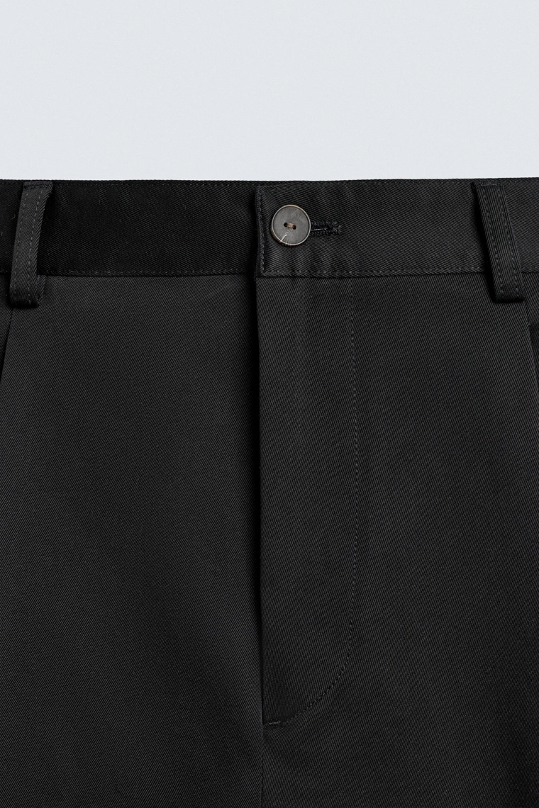 БРЮКИ RELAXED FIT СО СКЛАДКАМИ AARON LEVINE X ZARA