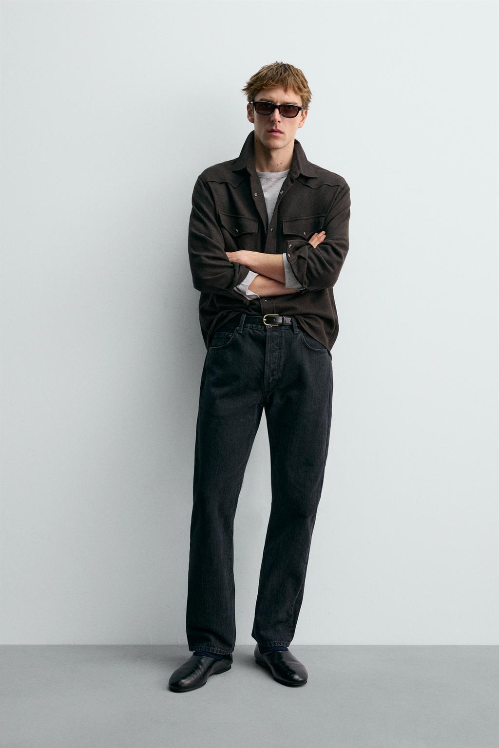 РУБАШКА В СТИЛЕ ВЕСТЕРН ИЗ ШЕРСТИ AARON LEVINE X ZARA