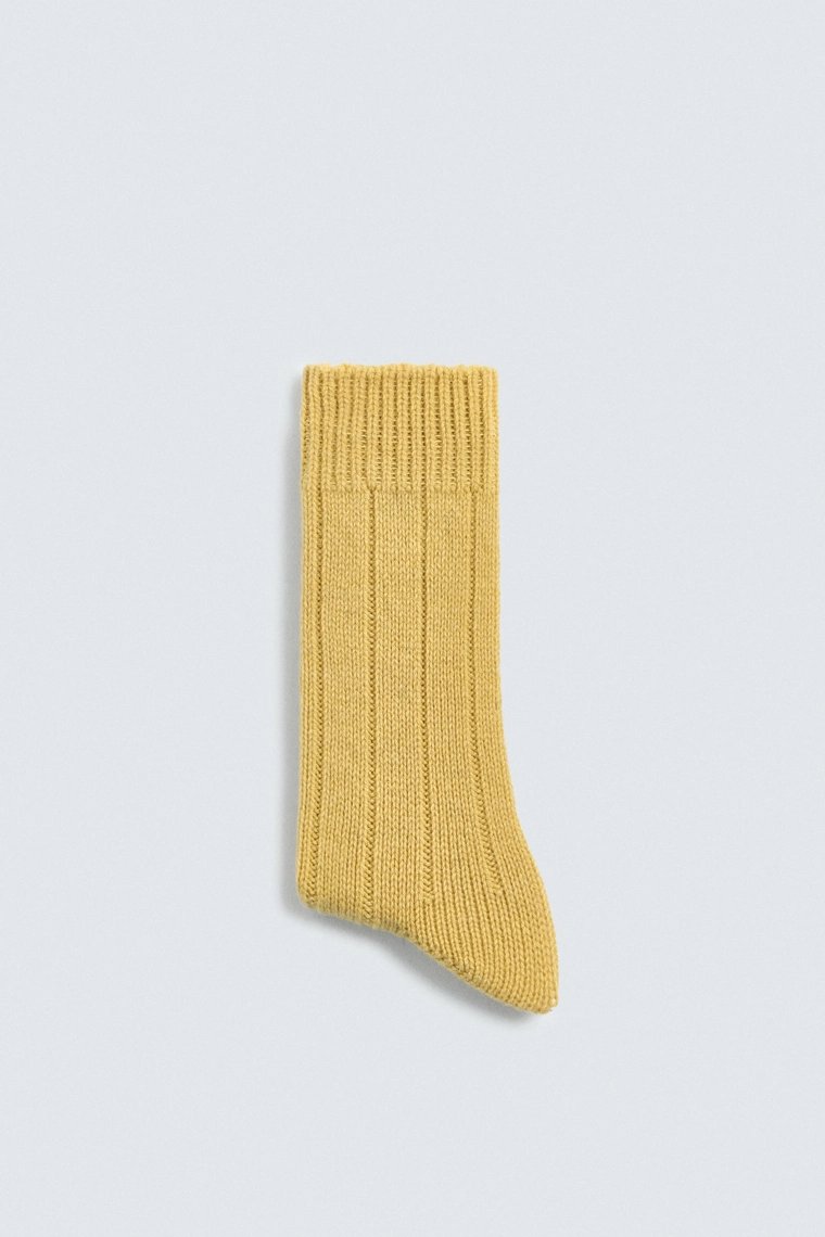 НОСКИ В РУБЧИК ИЗ СМЕСОВОЙ ШЕРСТИ AARON LEVINE X ZARA