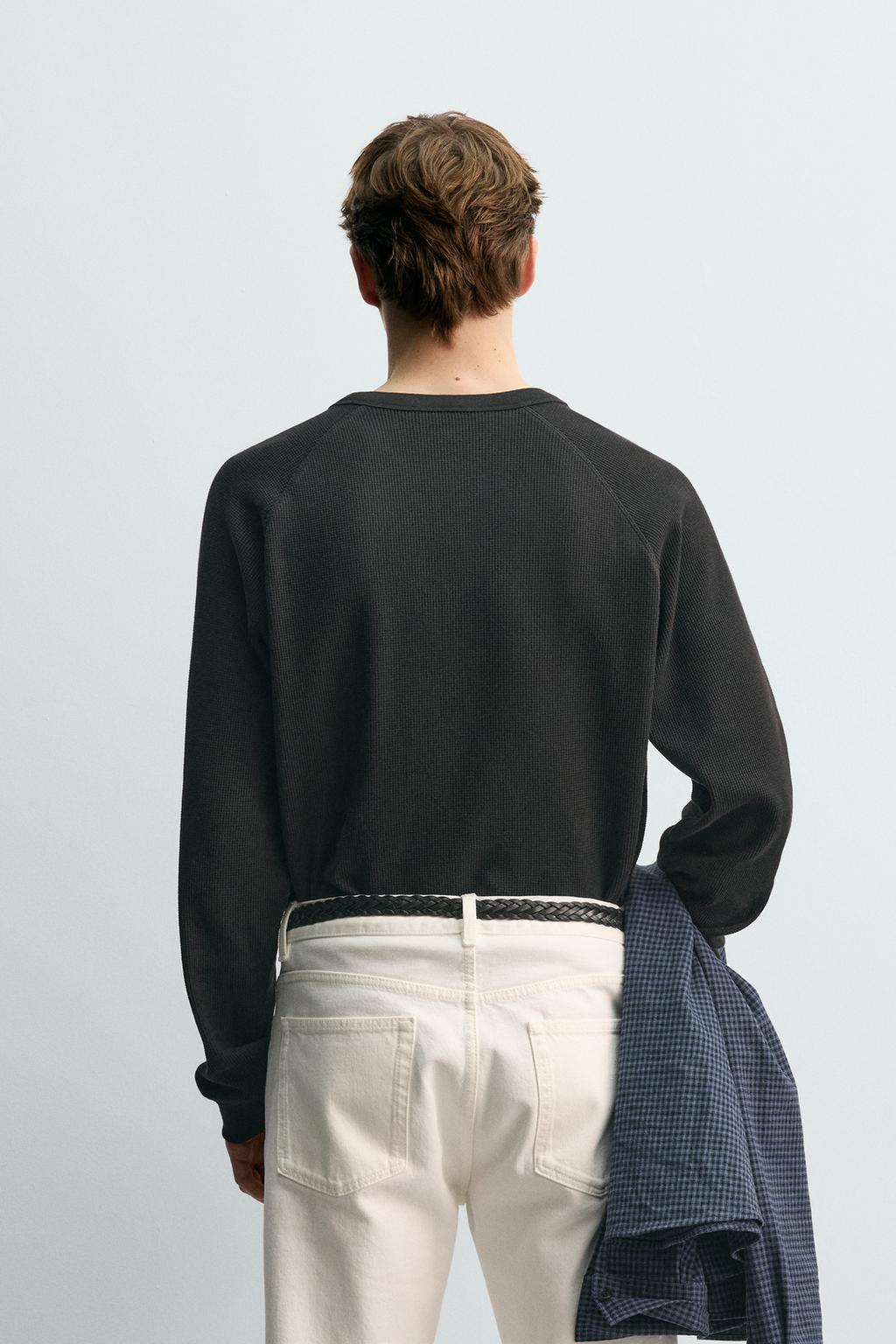 ФУТБОЛКА С ВАФЕЛЬНОЙ СТРУКТУРОЙ AARON LEVINE X ZARA