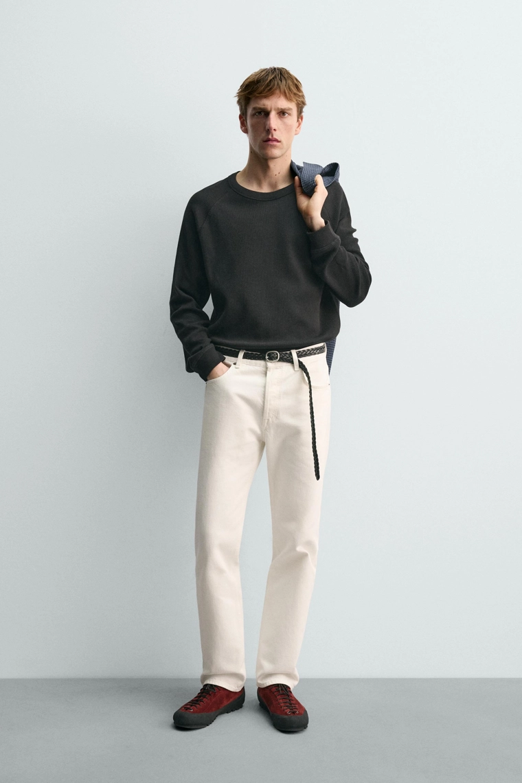 ФУТБОЛКА С ВАФЕЛЬНОЙ СТРУКТУРОЙ AARON LEVINE X ZARA