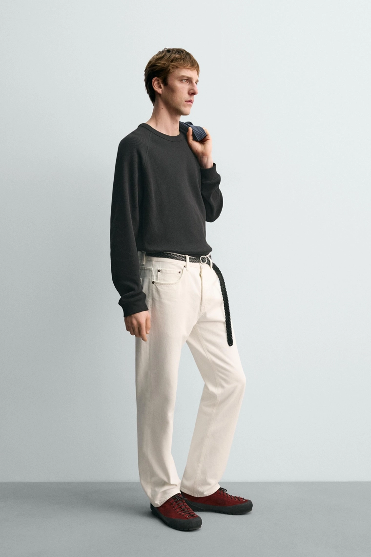 ФУТБОЛКА С ВАФЕЛЬНОЙ СТРУКТУРОЙ AARON LEVINE X ZARA