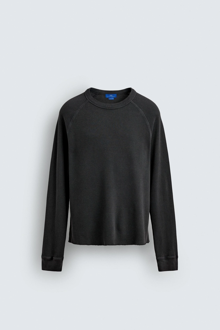ФУТБОЛКА С ВАФЕЛЬНОЙ СТРУКТУРОЙ AARON LEVINE X ZARA