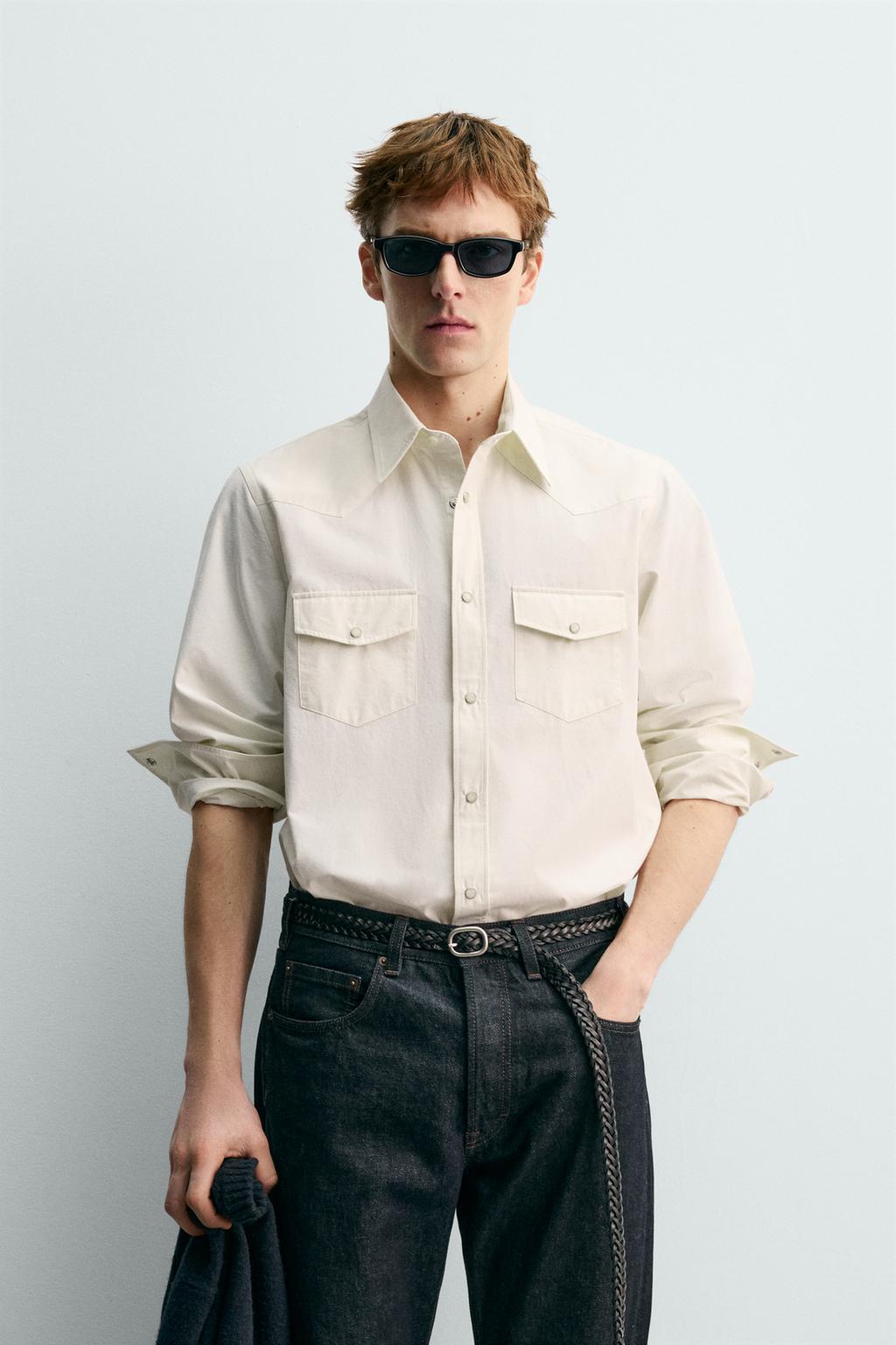 Рубашка western shirt aaron levine x zara