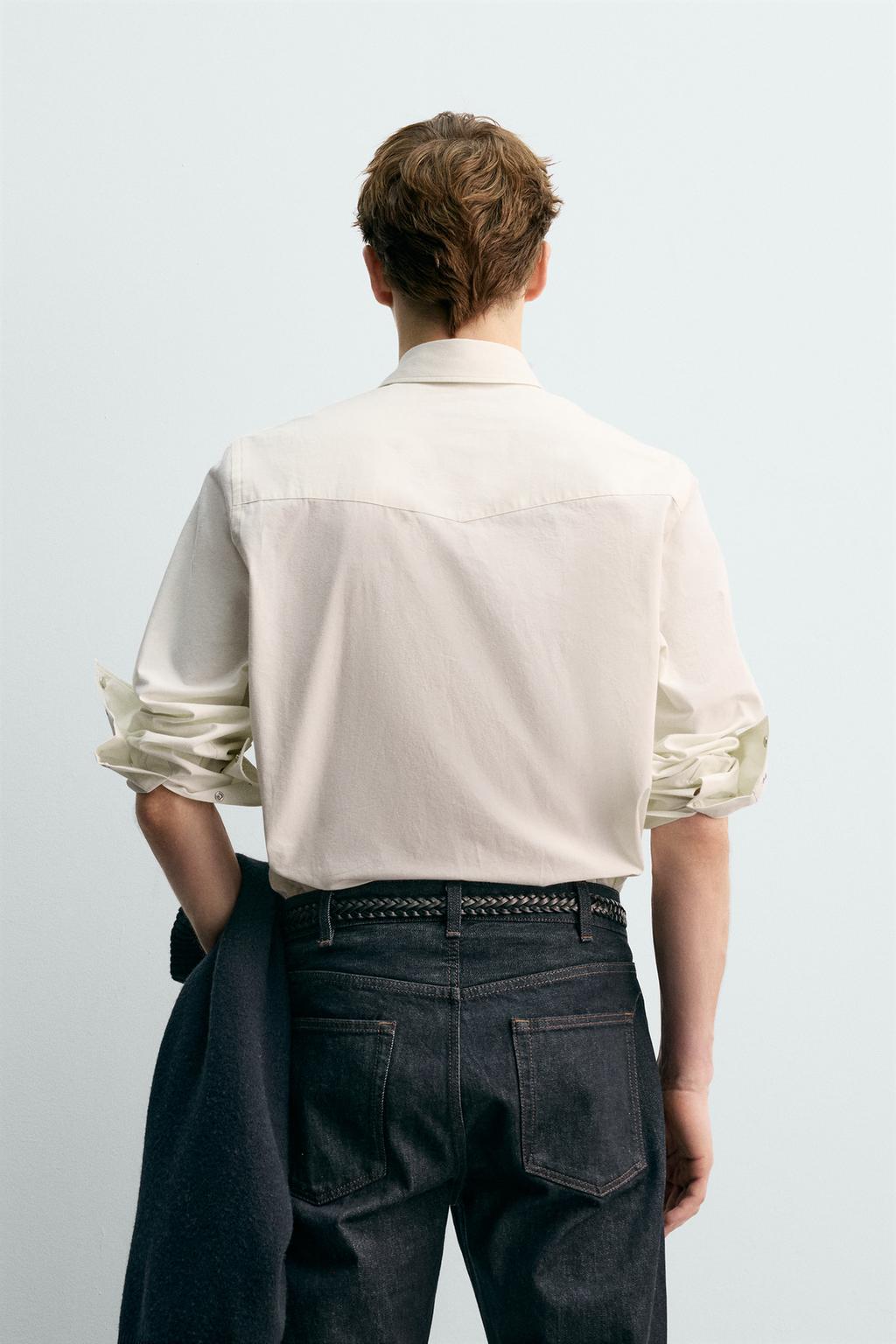 Рубашка western shirt aaron levine x zara