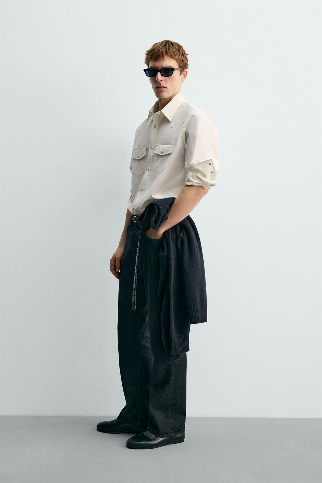 Рубашка western shirt aaron levine x zara