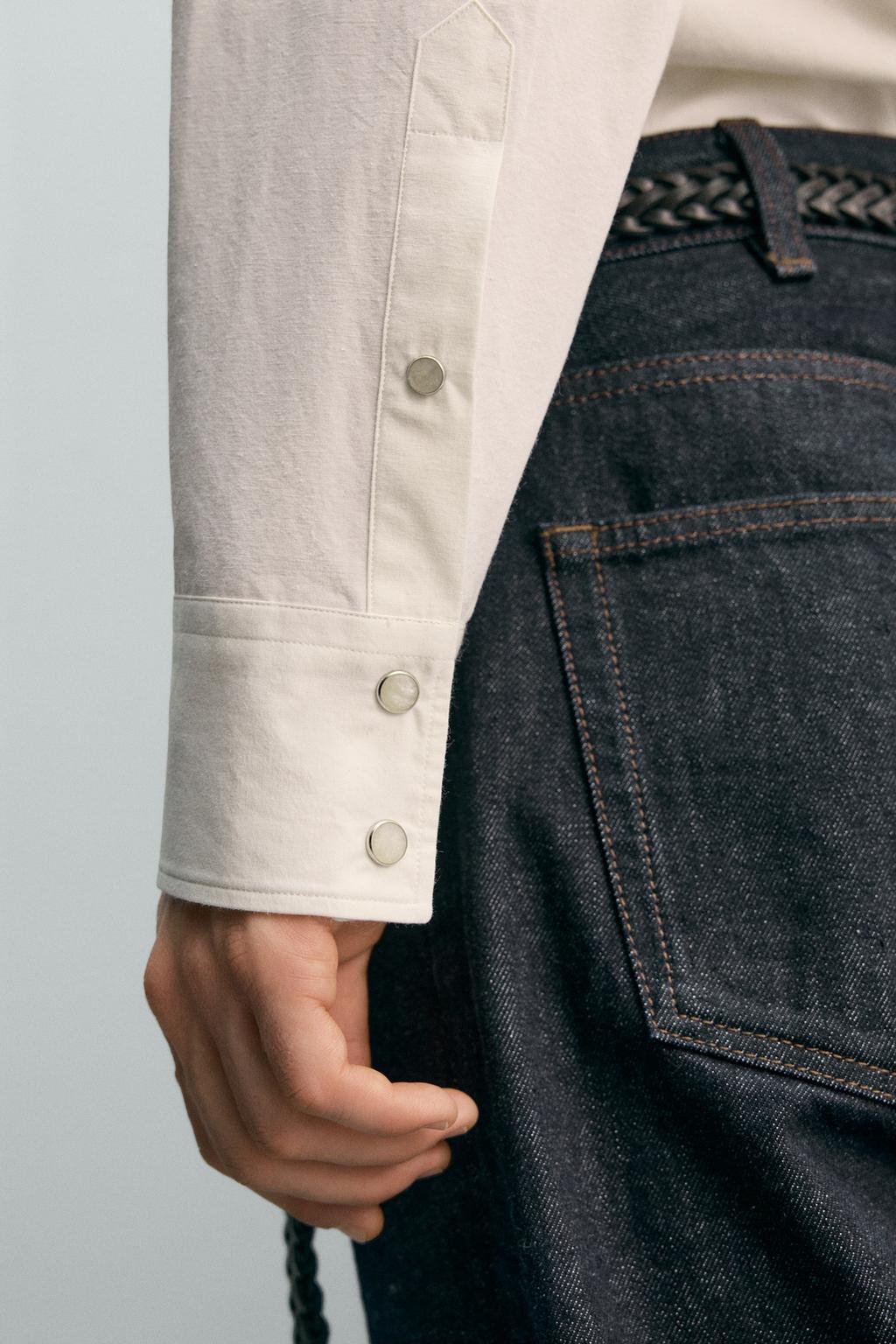 Рубашка western shirt aaron levine x zara