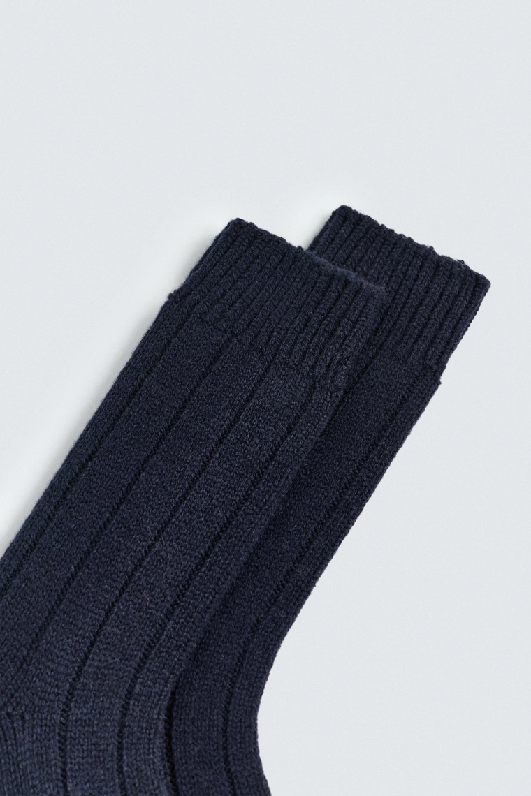 НОСКИ В РУБЧИК ИЗ СМЕСОВОЙ ШЕРСТИ AARON LEVINE X ZARA